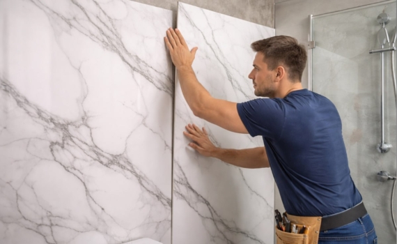 Без перфоратора и вывоза мусора: 3 материала, которые меняют ванную за один день Без перфоратора и вывоза мусора: 3 материала, которые меняют ванную за один день